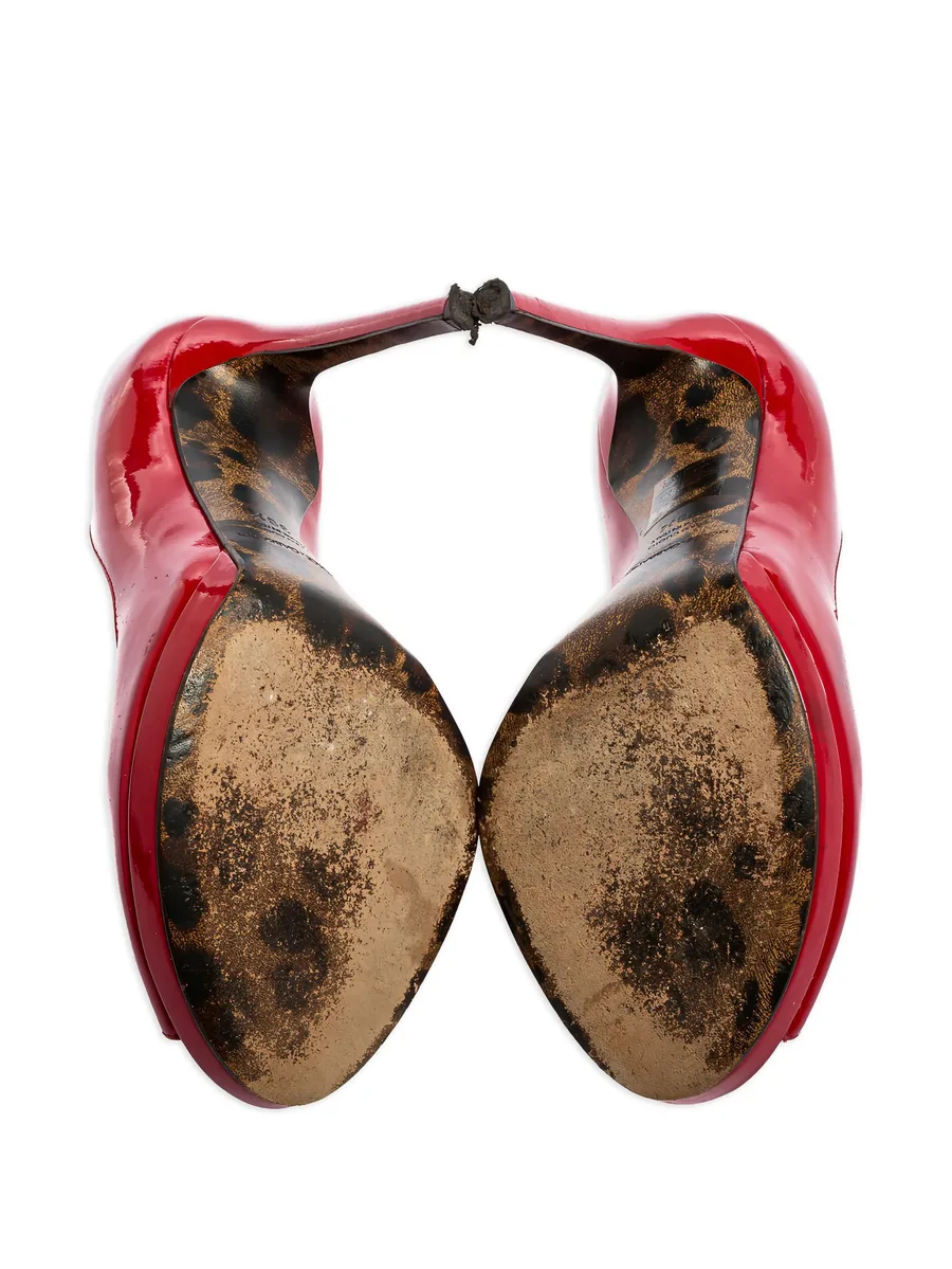 110mm patent peep-toe heels 10