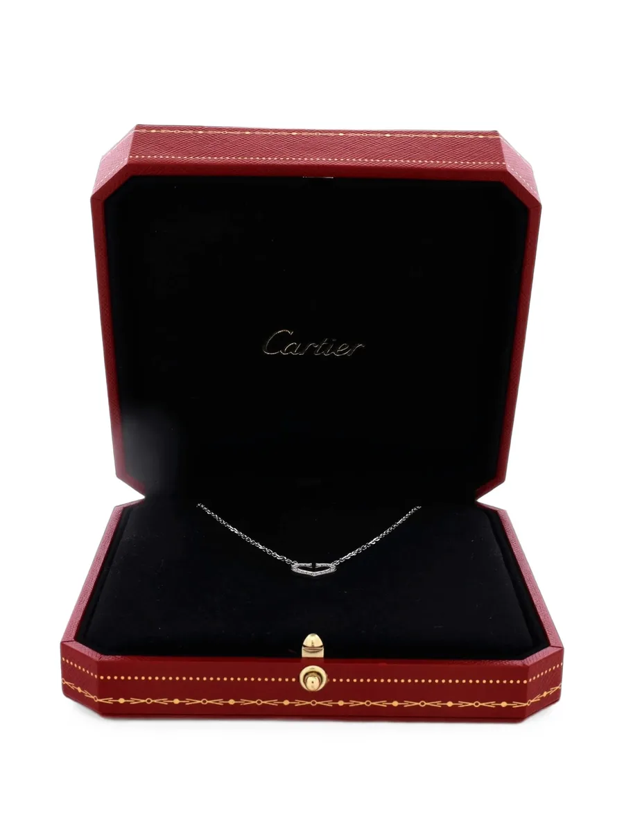 C Heart de Cartier Pendant 18K White Gold with Pave Diamonds necklace 2
