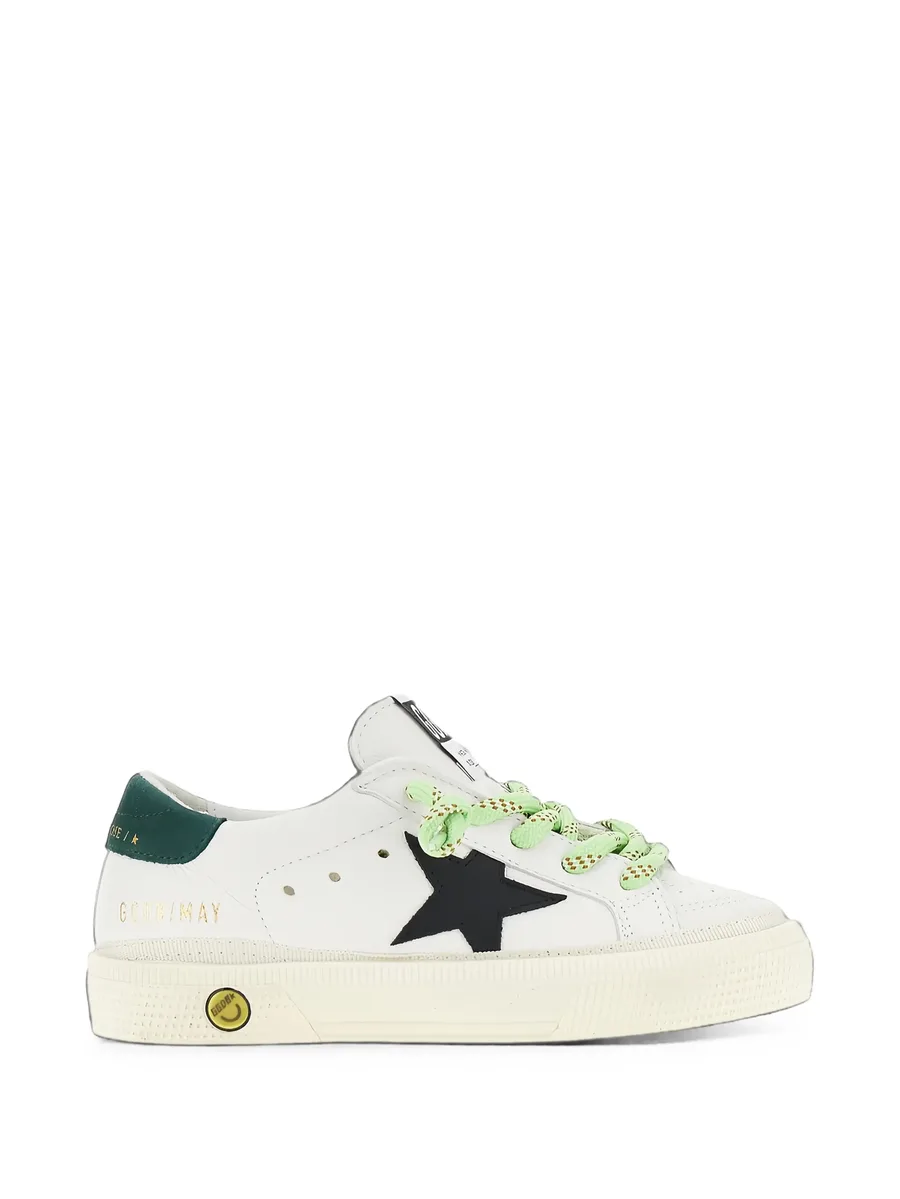 May star-patch leather sneakers 1