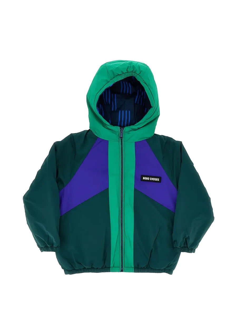 Almost Moiré reversible hooded anorak 1