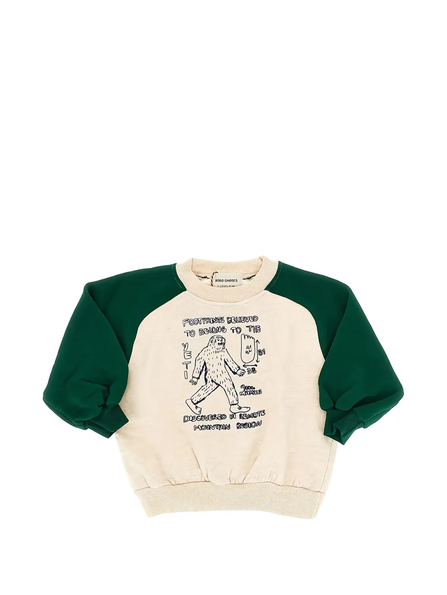 Mr. Footish graphic-print raglan-sleeve sweater 2