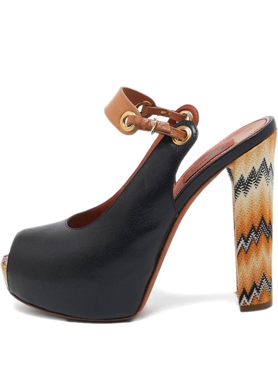 leather zig-zag pumps 2