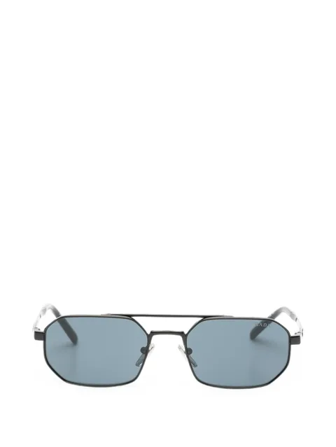 geometric-frame sunglasses