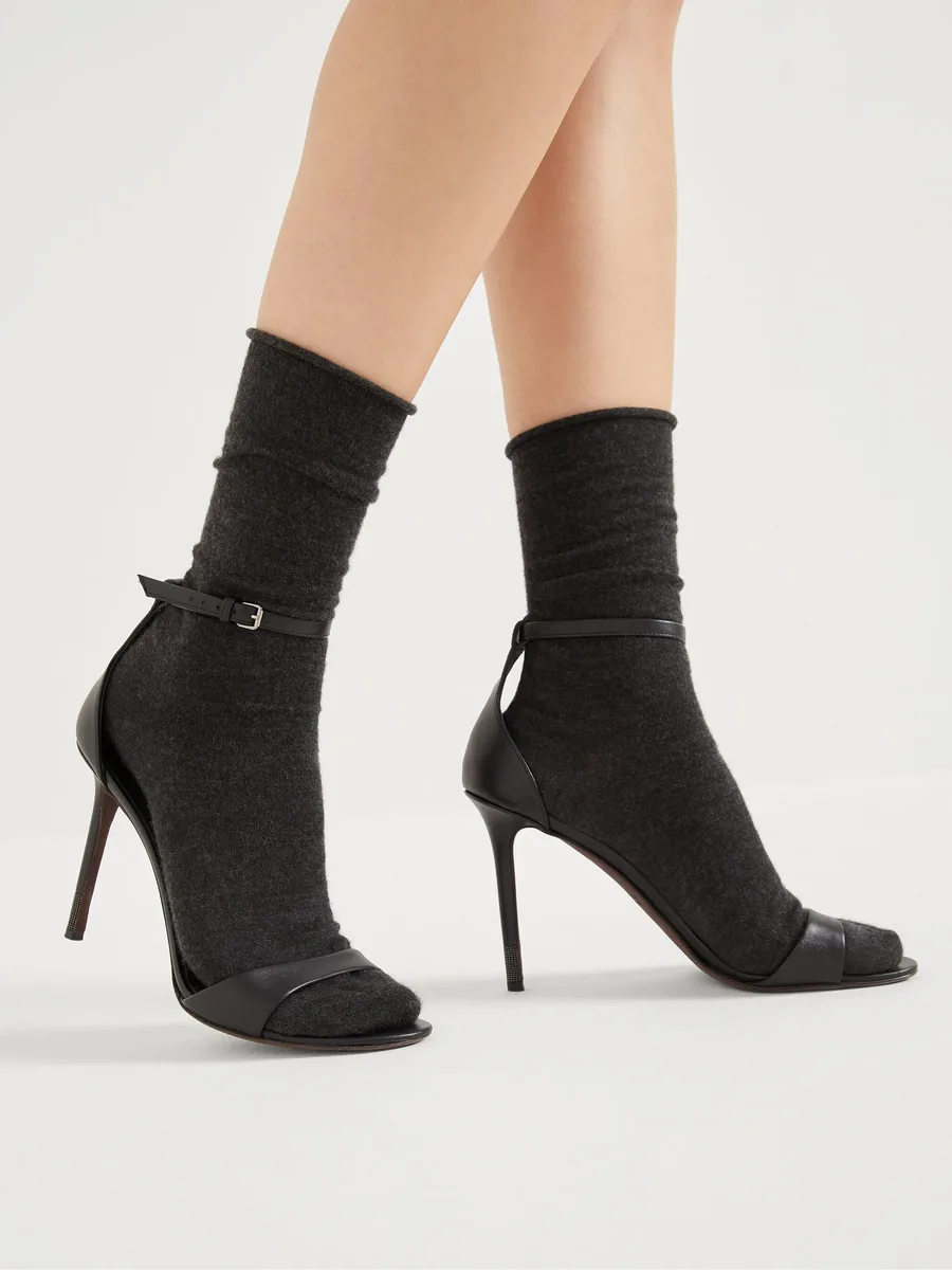 nappa-leather heeled sandals 12