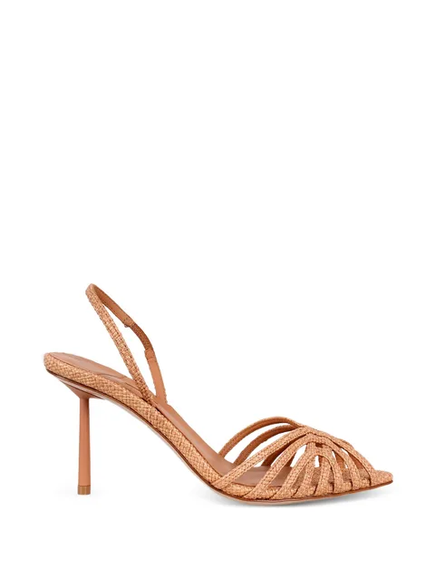 Embrace Panama 80mm woven raffia sandals