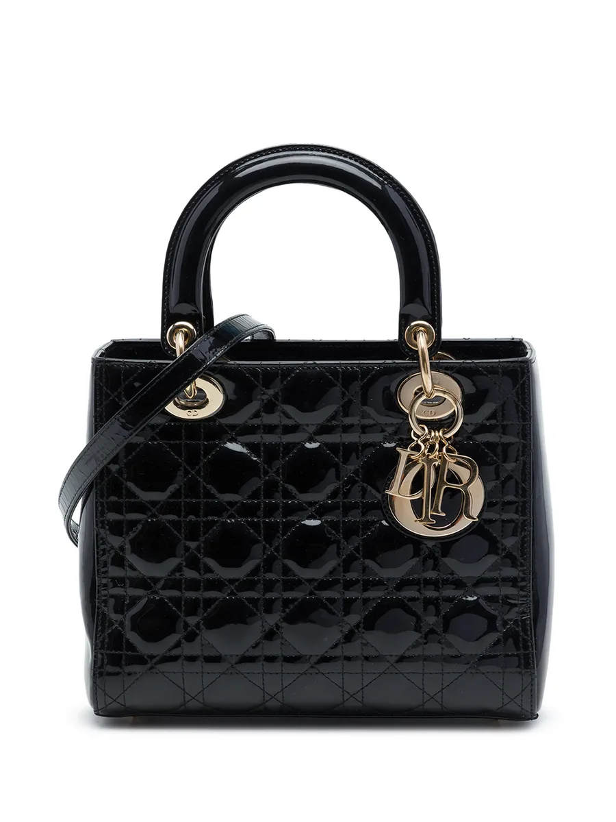 2014 Medium Patent Cannage Lady Dior satchel 1