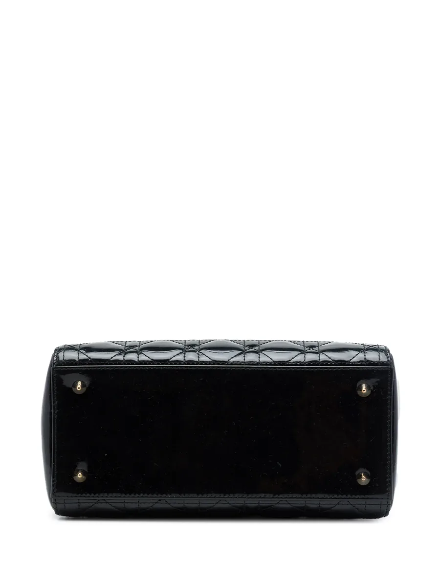 2014 Medium Patent Cannage Lady Dior satchel 4