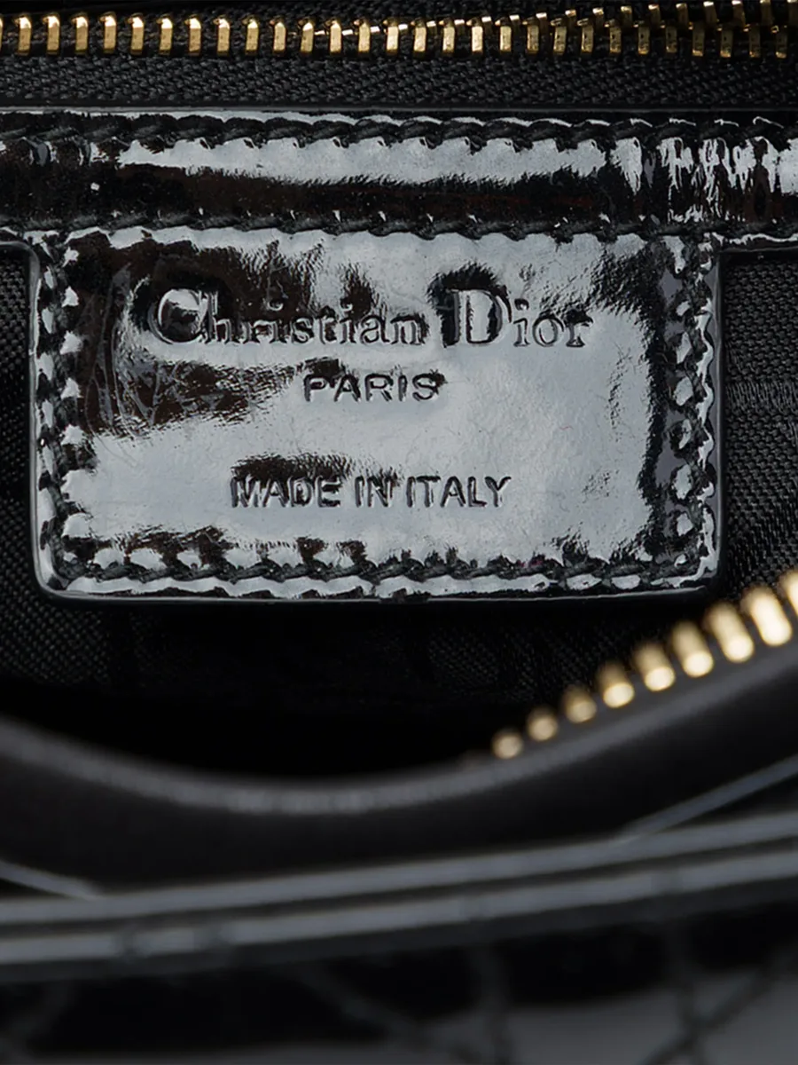 2014 Medium Patent Cannage Lady Dior satchel 6