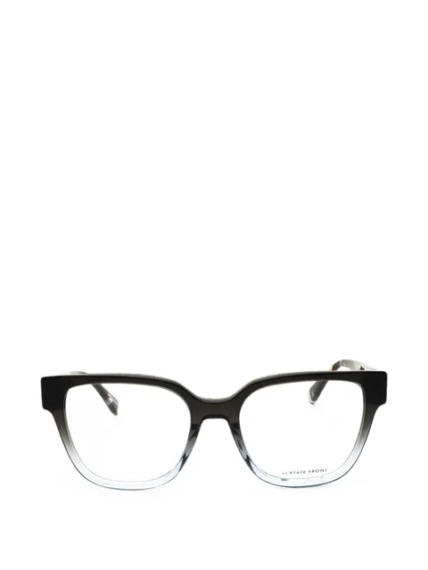 gradient-effect rectangle-frame glasses