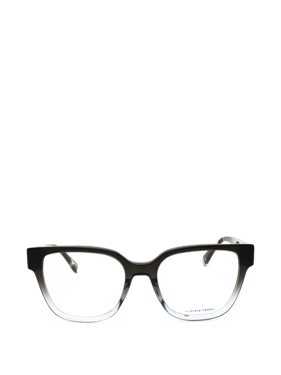 gradient-effect rectangle-frame glasses 1