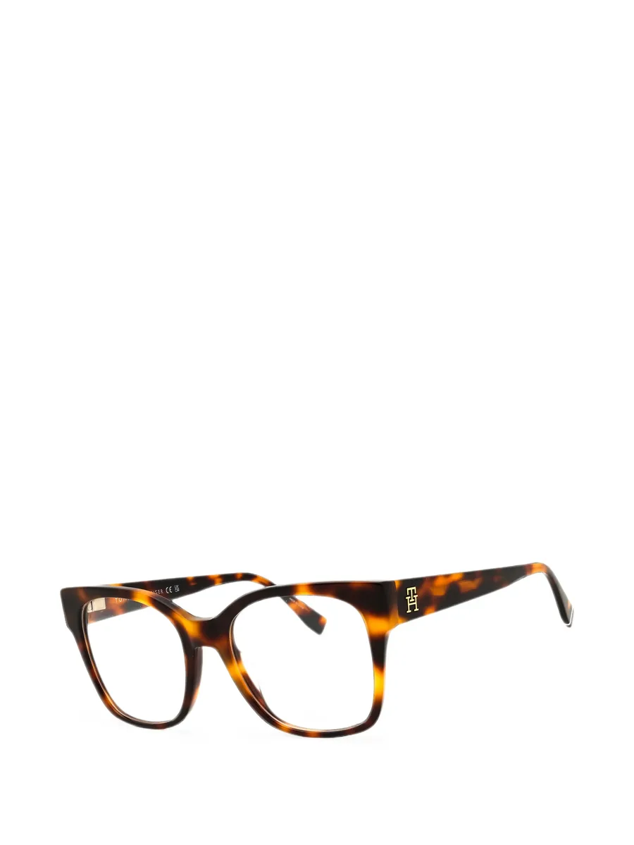 tortoiseshell-effect rectangle-frame glasses 2