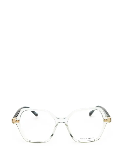 geometric-frame glasses