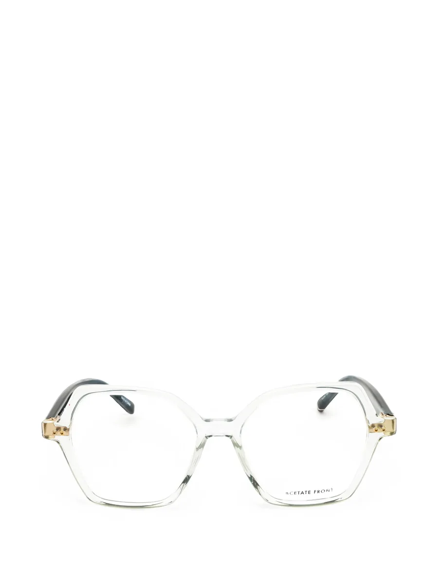 geometric-frame glasses 1