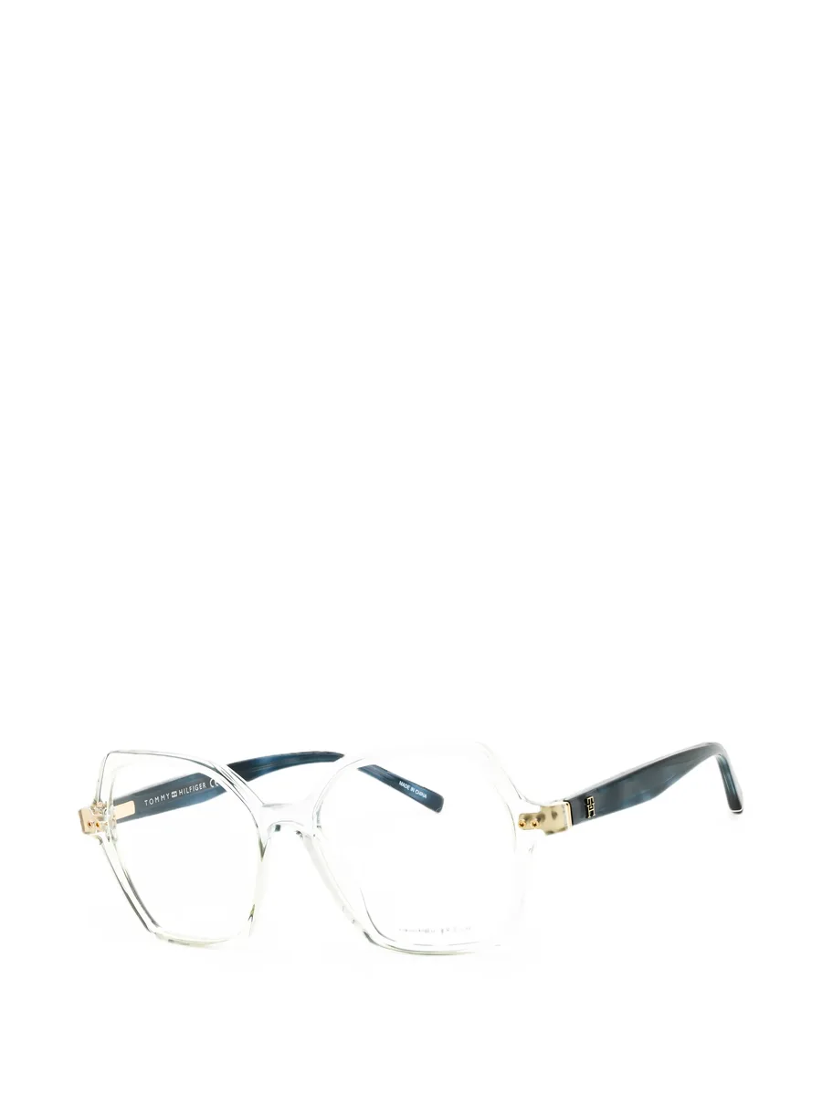 geometric-frame glasses 2