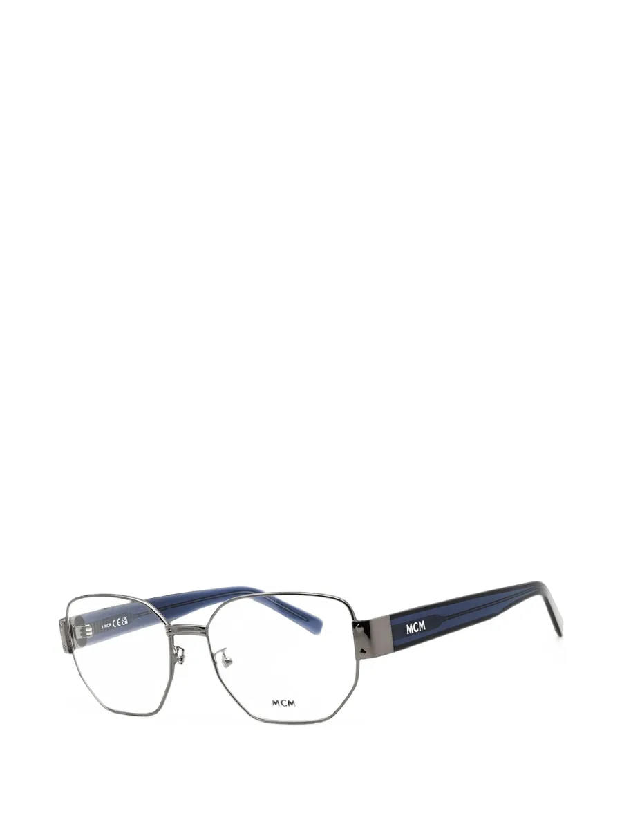 geometric-frame glasses 2