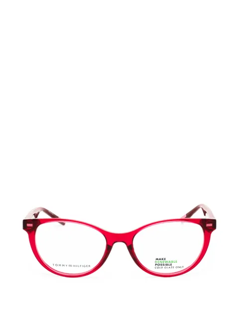 oval-frame glasses