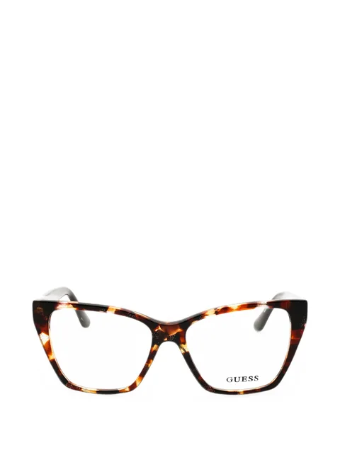 tortoiseshell-effect cat-eye glasses