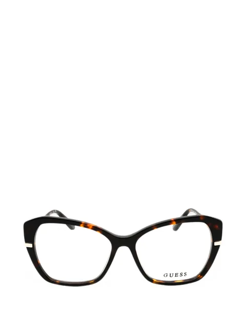tortoiseshell-effect cat-eye glasses