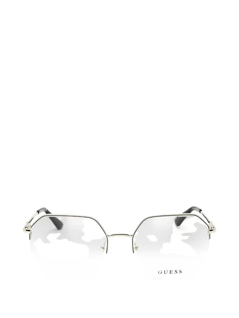 geometric-frame glasses