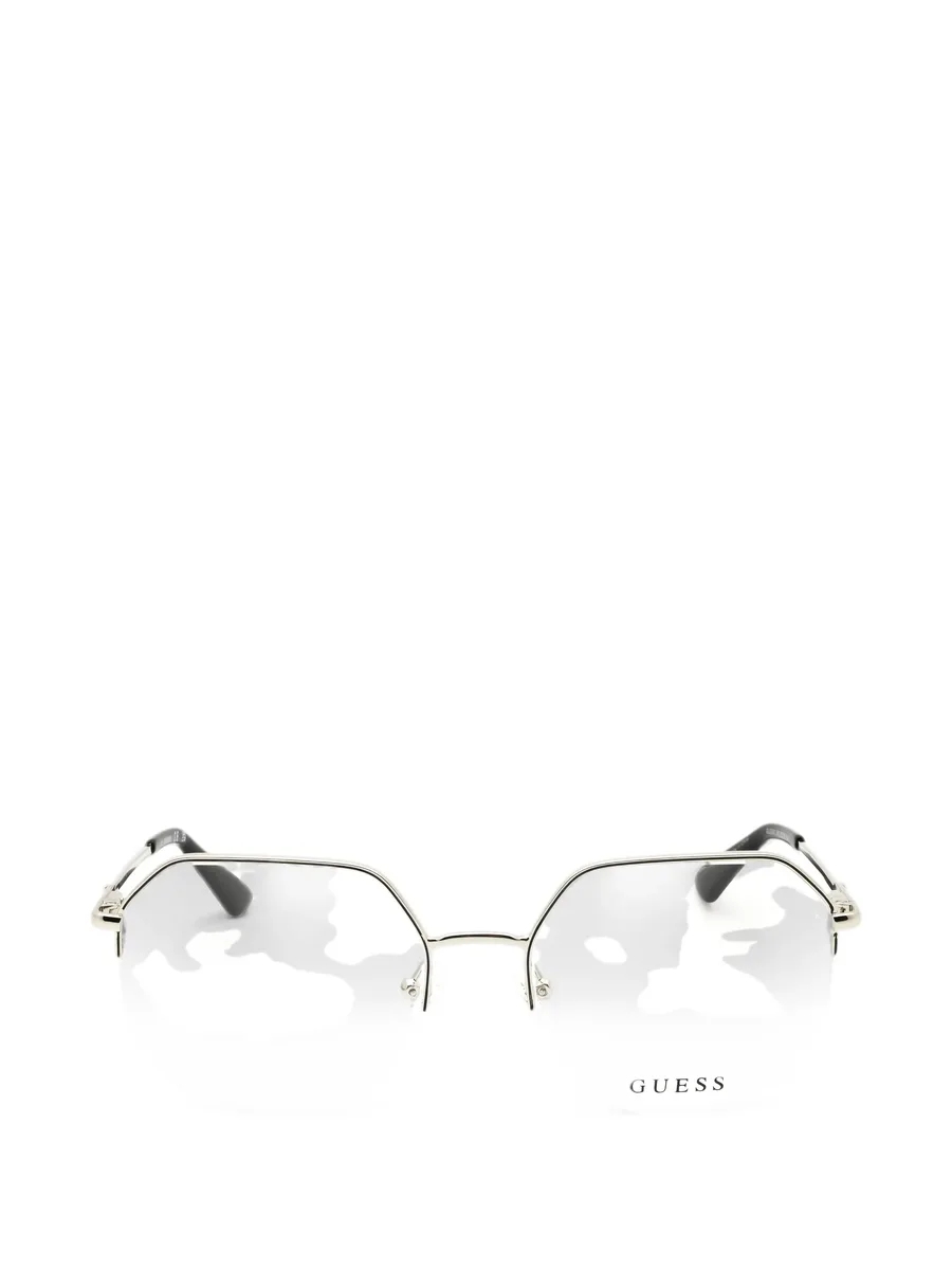geometric-frame glasses 1