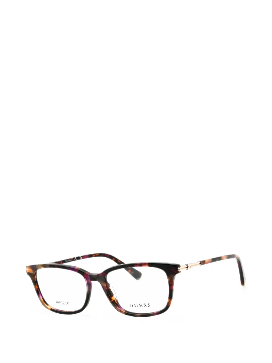 tortoiseshell-effect rectangle-frame glasses 2