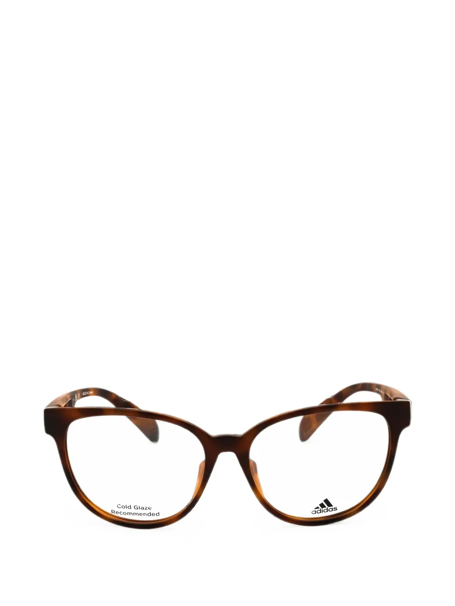 tortoiseshell-effect cat-eye frame glasses 1