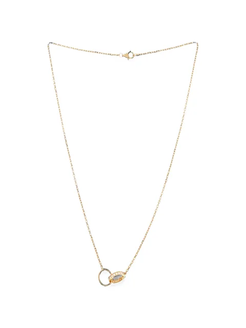 Love Interlocking 18K Yellow Gold and Diamonds necklace