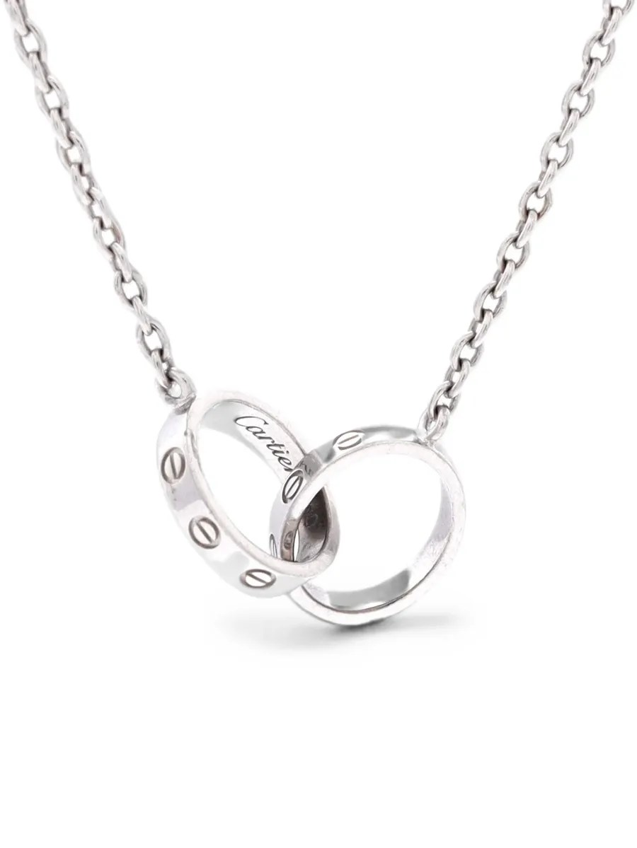 Love Interlocking 18K White Gold necklace 2