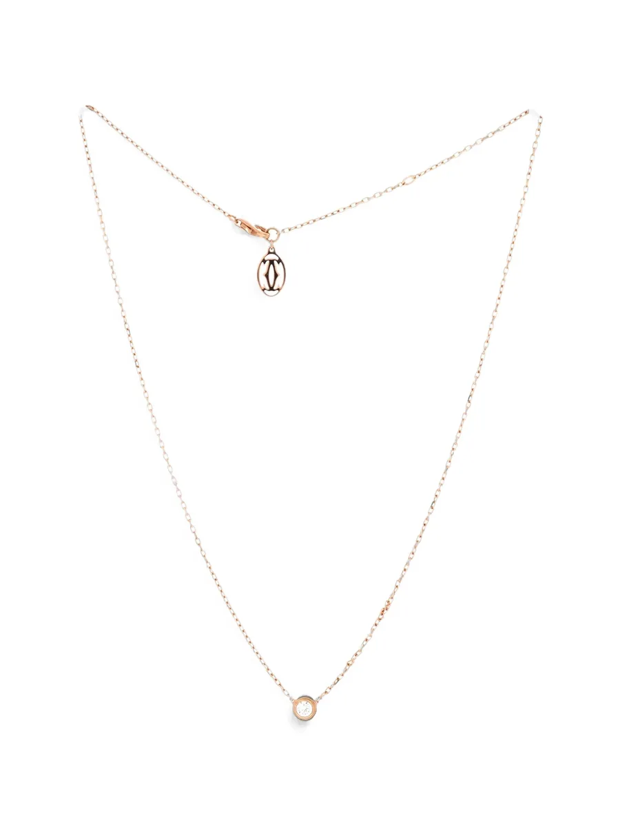Cartier D'Amour Pendant 18K Rose Gold with Diamond Large necklace 1