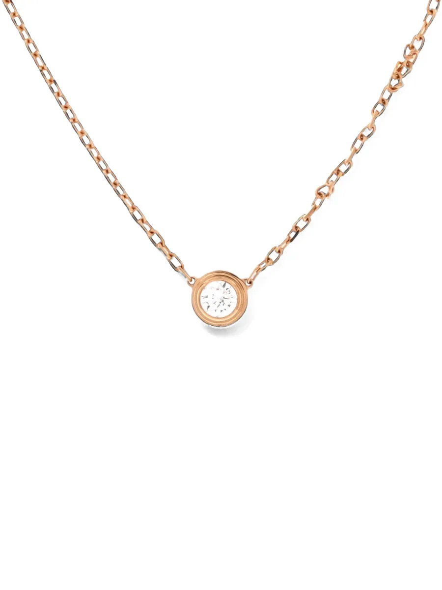 Cartier D'Amour Pendant 18K Rose Gold with Diamond Large necklace 2