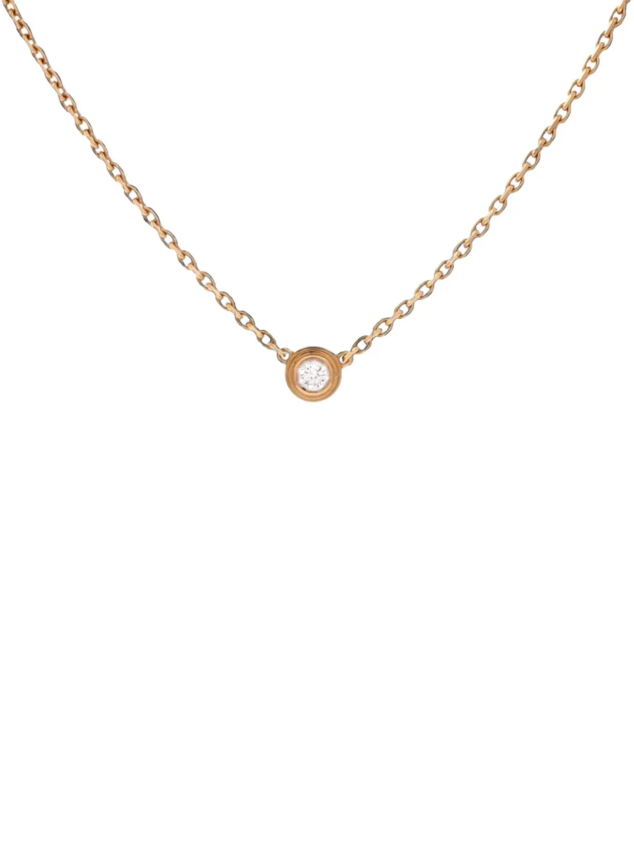 Cartier D'Amour Pendant 18K Rose Gold with Diamond XS necklace 3