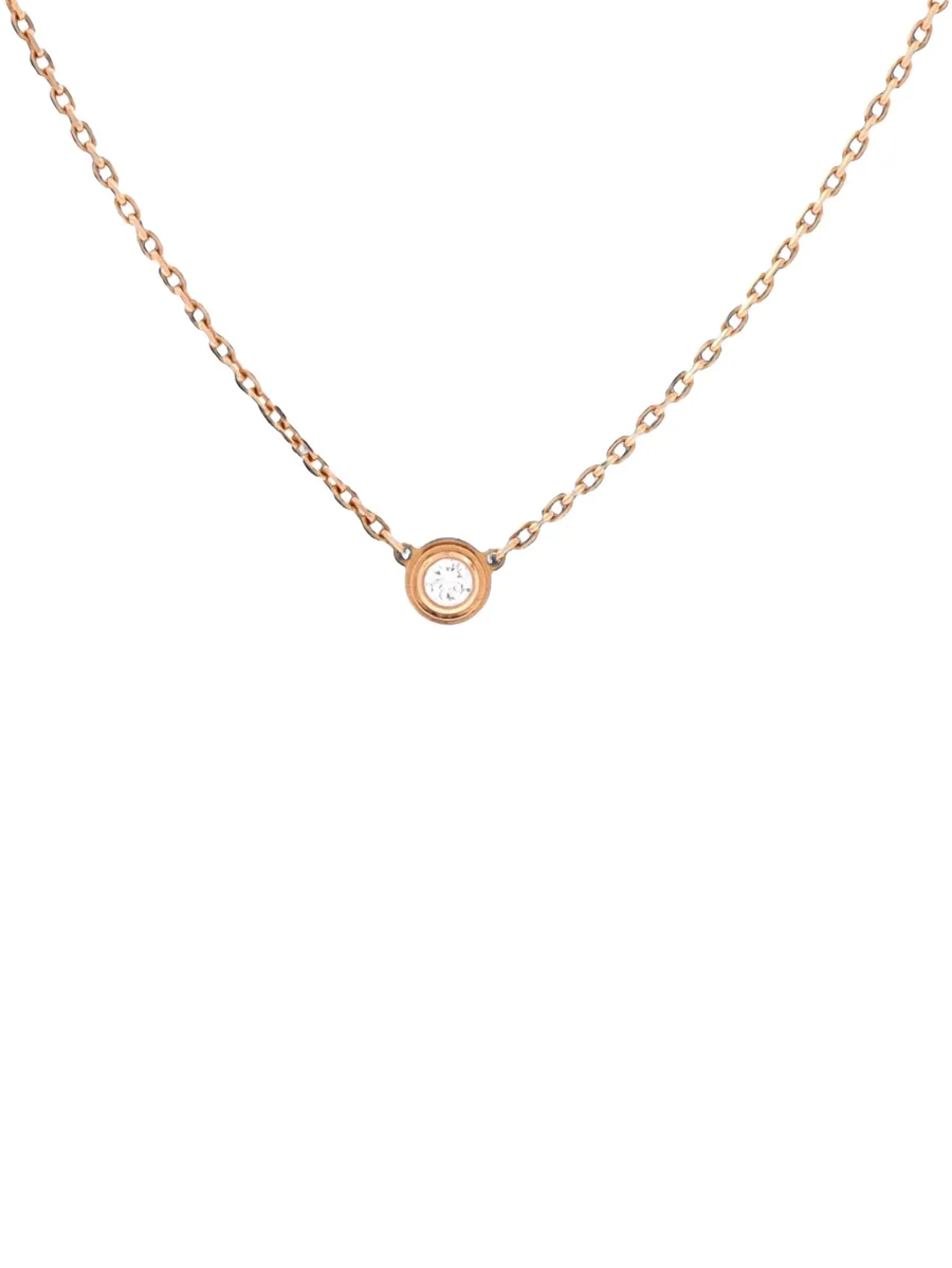 Cartier D'Amour Pendant 18K Rose Gold with Diamond XS necklace 2