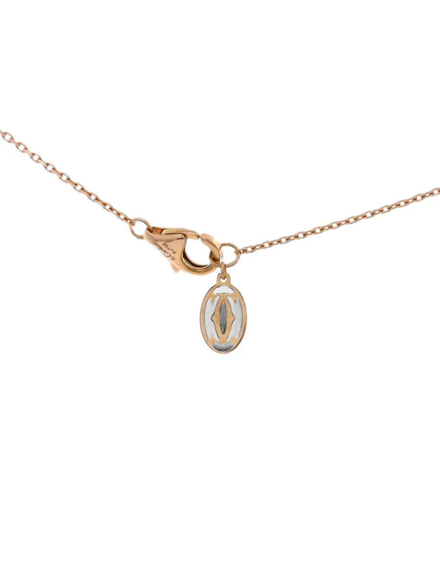 Cartier D'Amour Pendant 18K Rose Gold with Diamond XS necklace 3