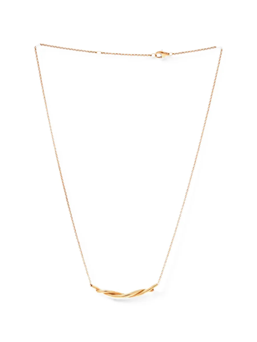 Entrelaces Pendant 18K Rose Gold necklace 1