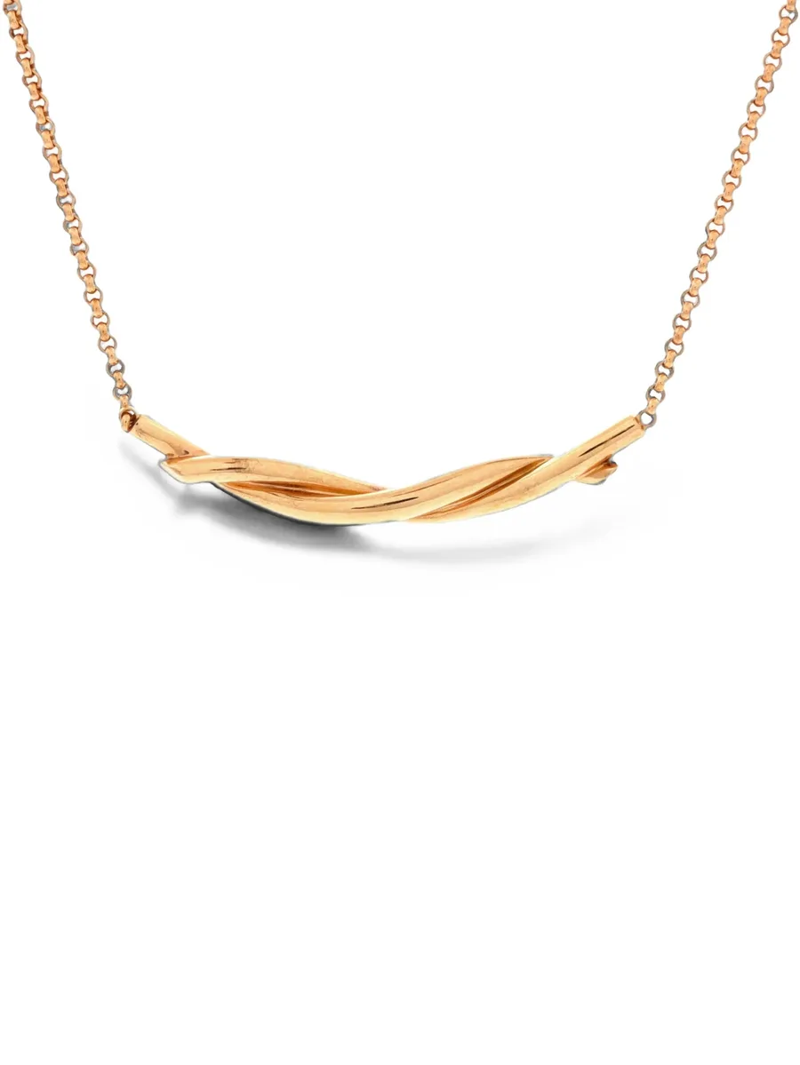 Entrelaces Pendant 18K Rose Gold necklace 2