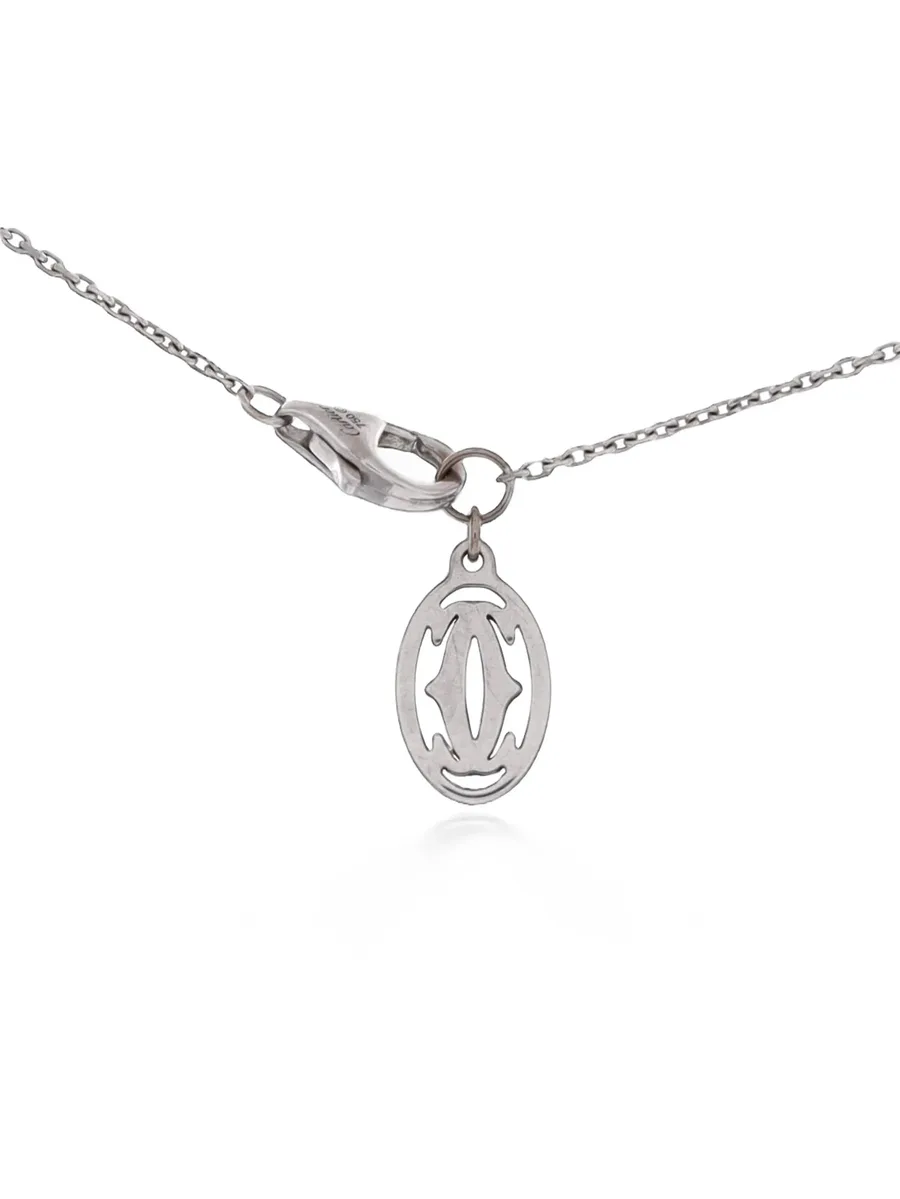 Cross Pendant 18K White Gold with Diamonds necklace 1