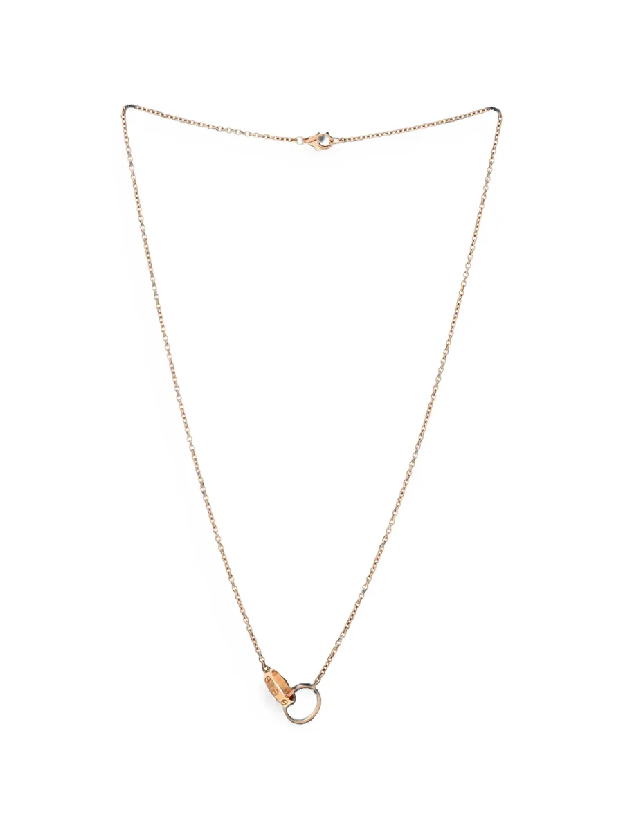 Love Interlocking 18K Rose Gold necklace 1