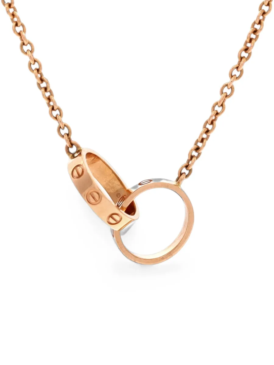 Love Interlocking 18K Rose Gold necklace 3