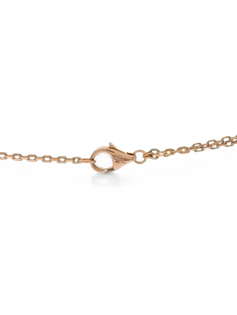 2 Diamonds Love Pendant 18K Rose Gold and Diamonds necklace