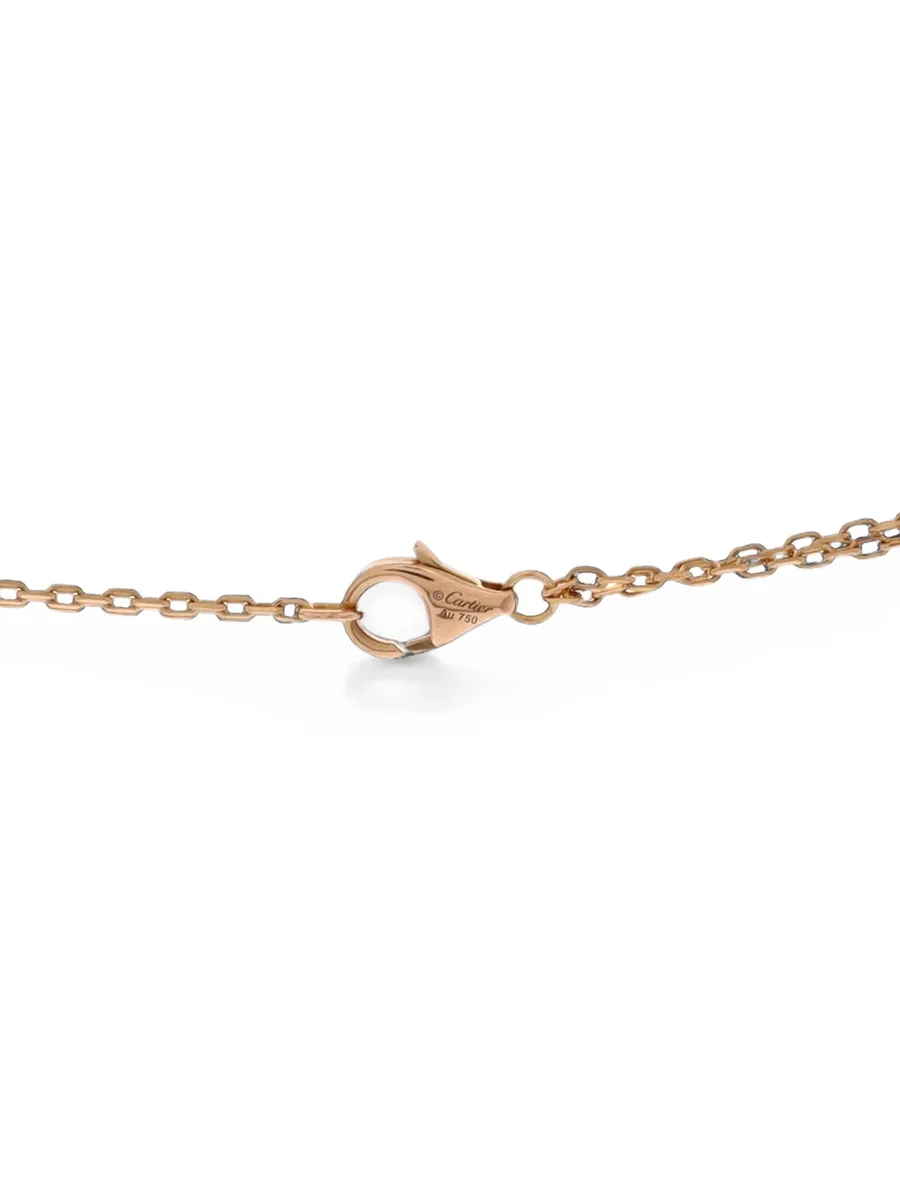 2 Diamonds Love Pendant 18K Rose Gold and Diamonds necklace 1