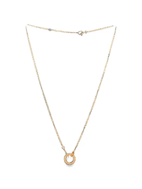 2 Diamonds Love Pendant 18K Yellow Gold and Diamonds necklace