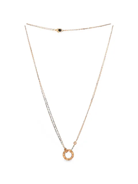 2 Diamonds Love Pendant 18K Rose Gold and Diamonds necklace