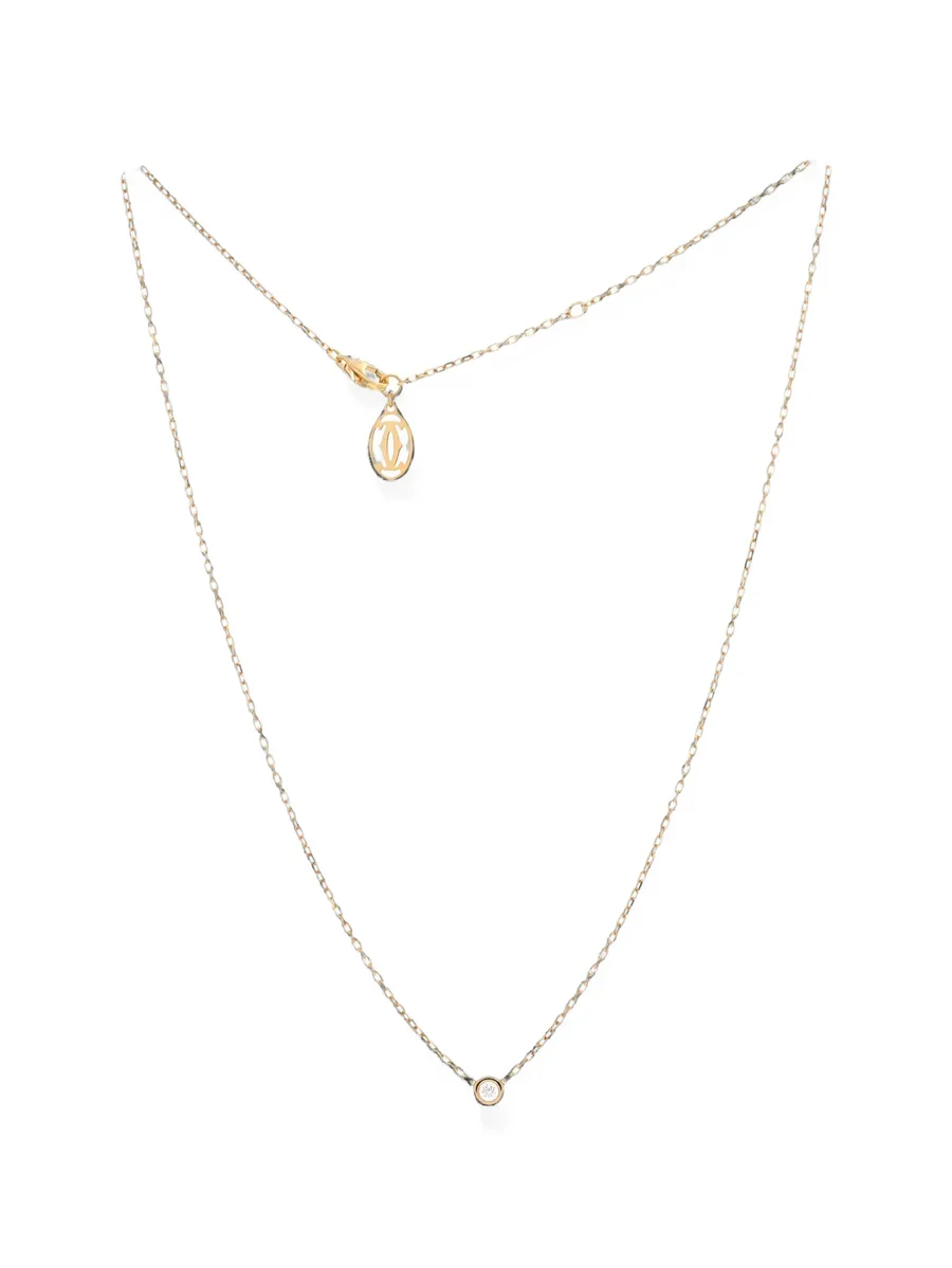 Cartier D'Amour Pendant 18K Yellow Gold and Diamond Small necklace 3