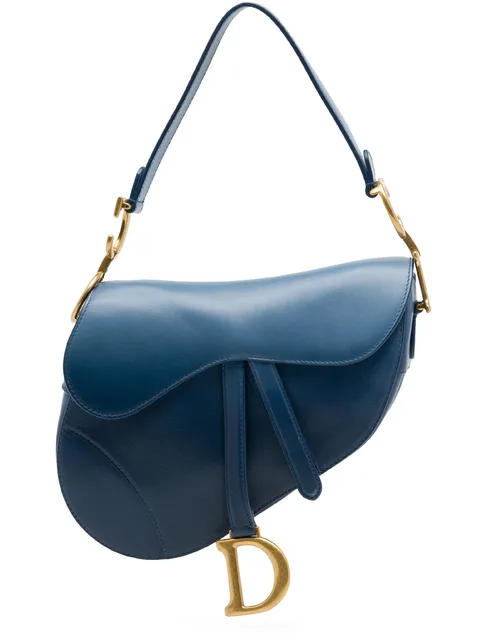 2021 Gradient Calfskin Saddle Bag shoulder bag