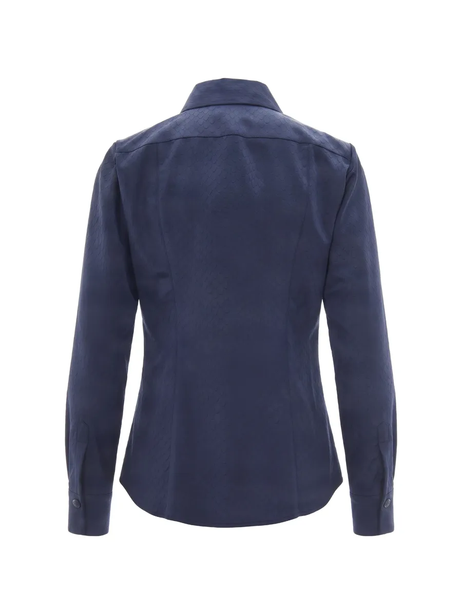 snake-effect long-sleeve shirt 2