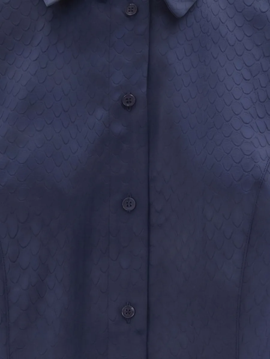 snake-effect long-sleeve shirt 3