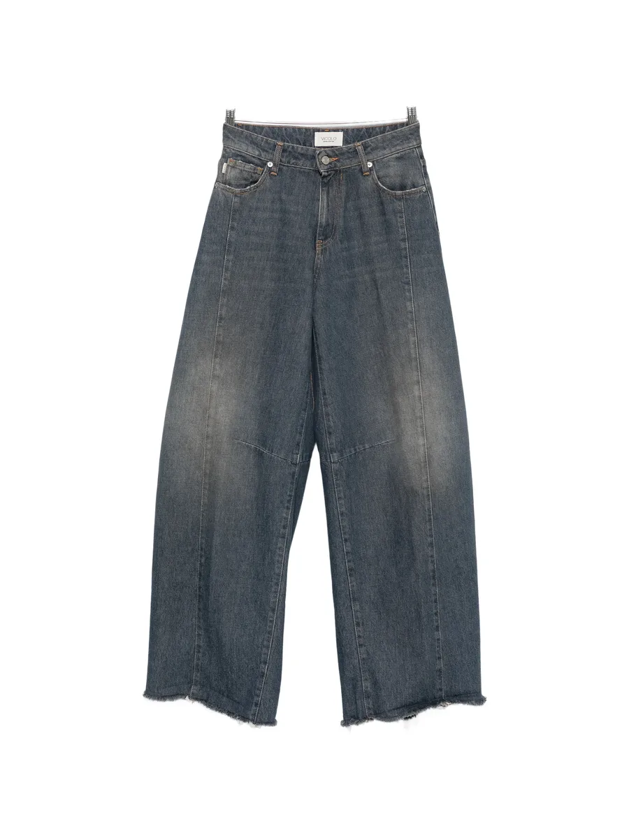 faded wide-leg jeans 1