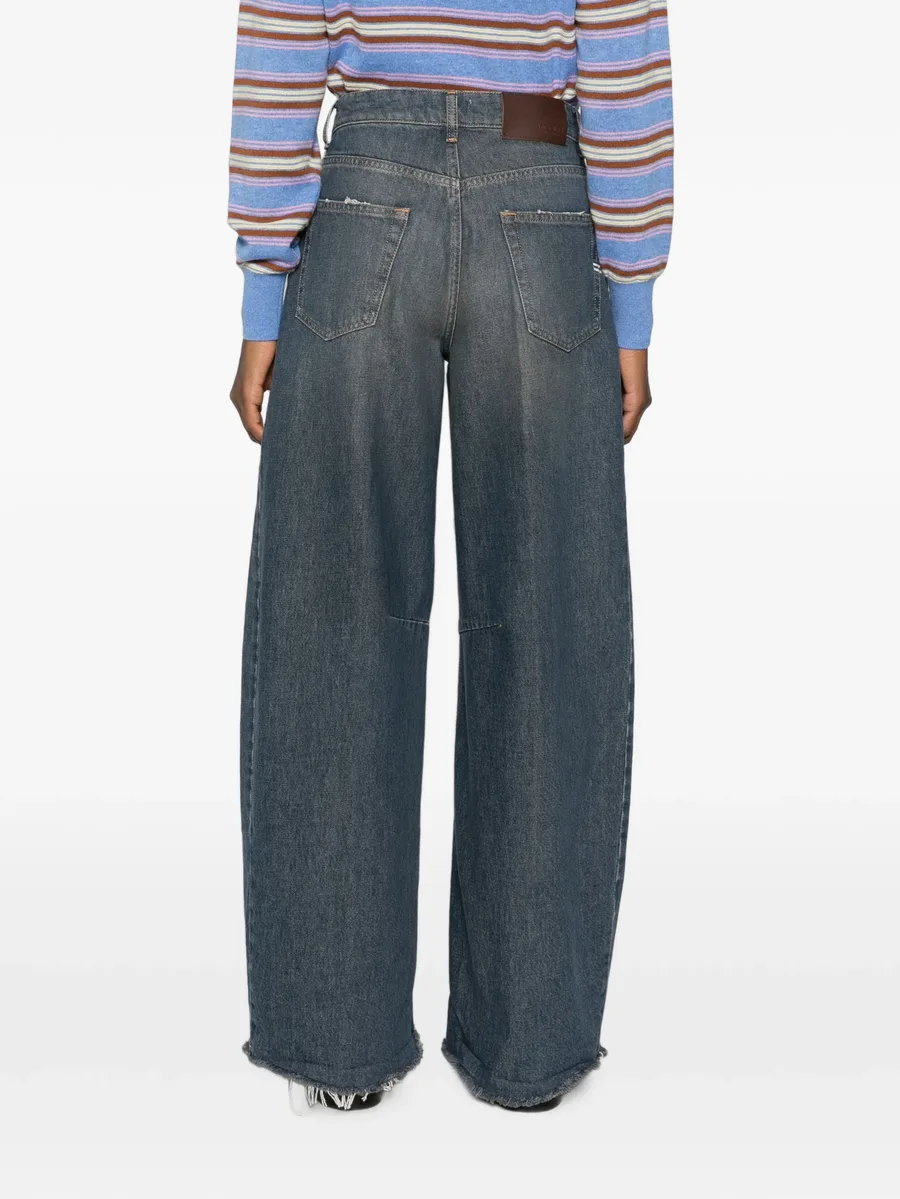 faded wide-leg jeans 4