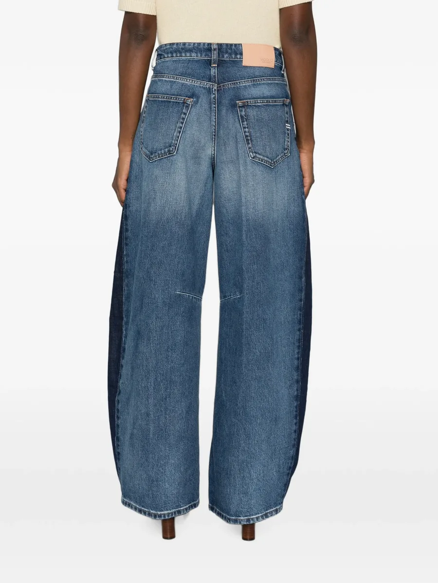 two-tone panelled jeans 3