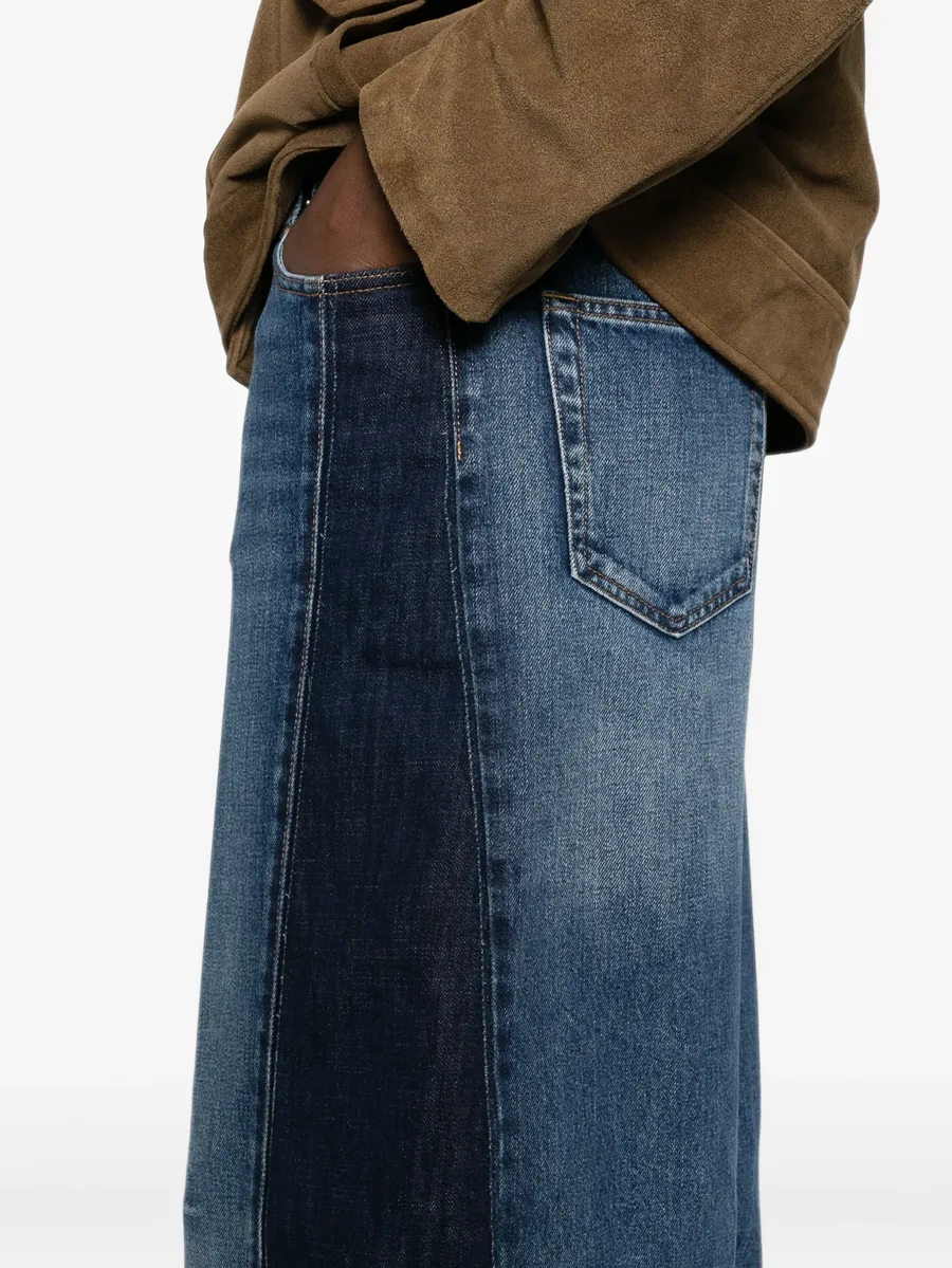 two-tone panelled jeans 4